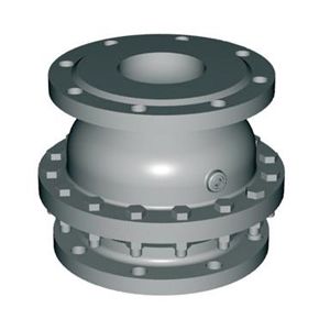 法蘭隔膜式軸向止回閥1