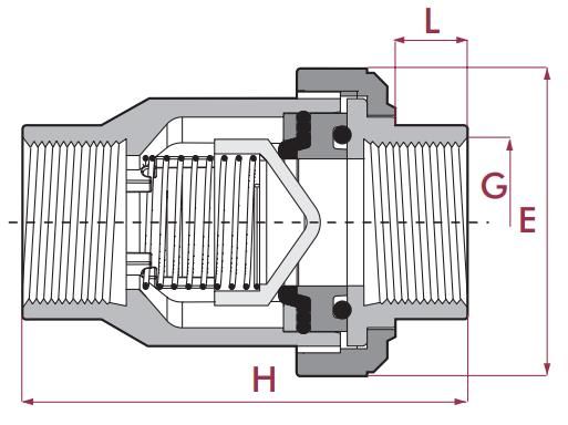 單活接止回閥3 單活接止回閥3